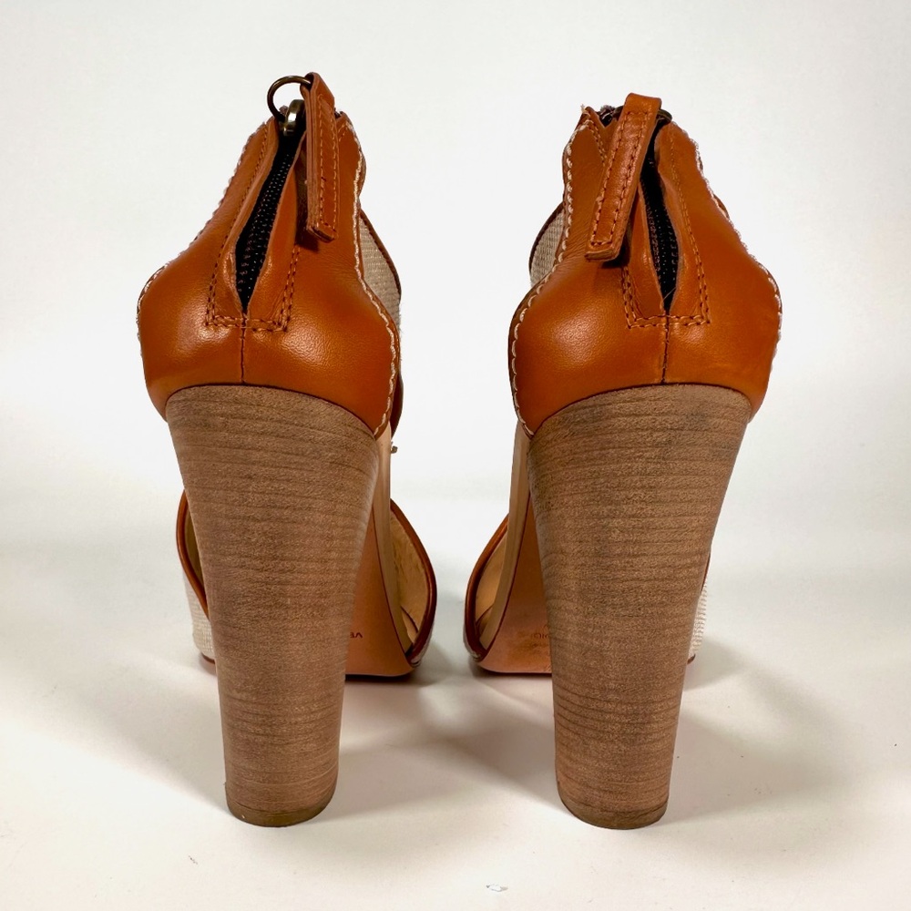 Giuseppe Zanotti Canvas and Leather Heel Sandals - Picture 4 of 14
